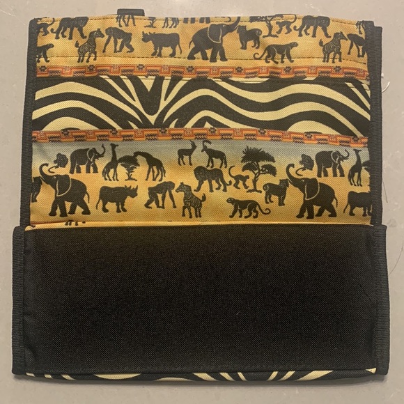 Alfagear ~ African Safari Print Canvas Tote Bag w/Zipper & Coin Purse - Picture 2 of 12